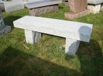 #9 - Woodbury Gray granite - Our lowest cost bench. Add engraving to the top for $225.00